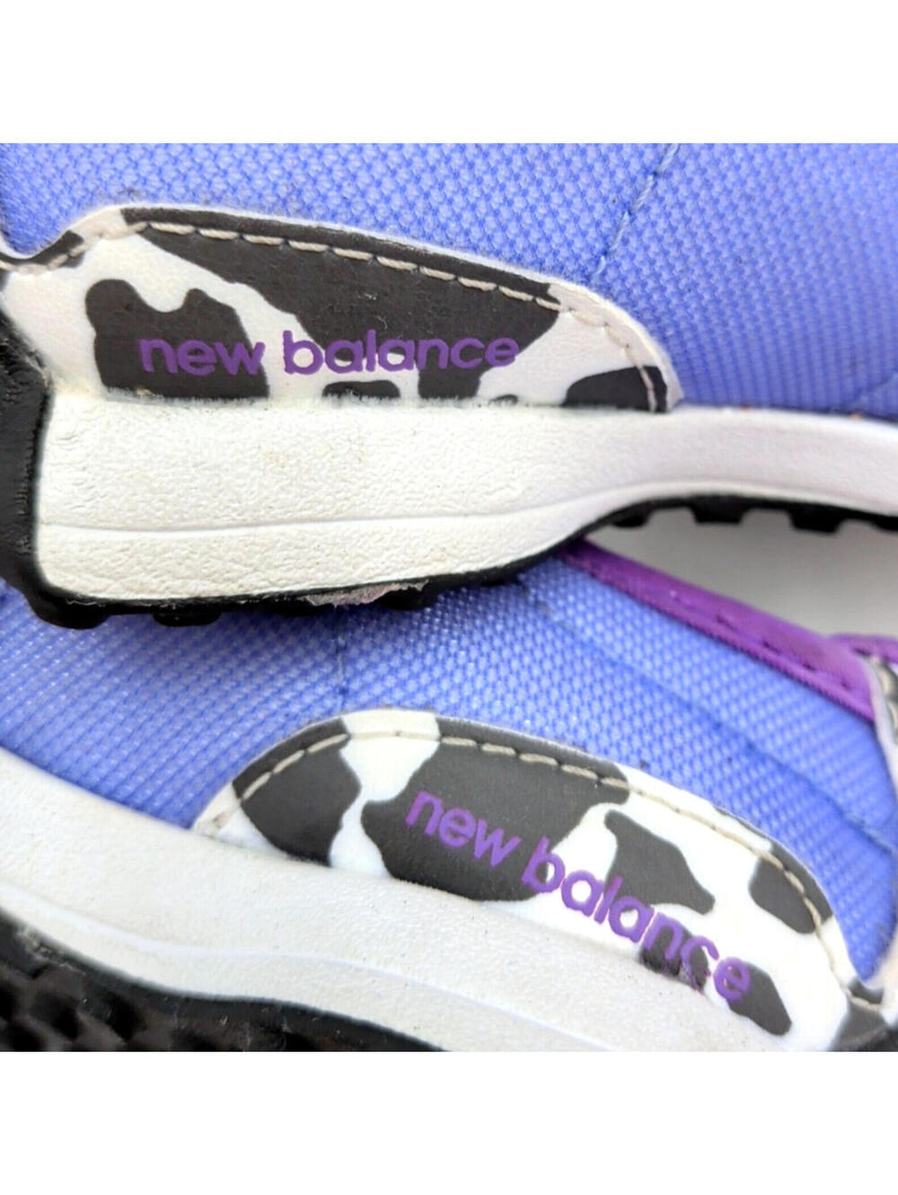 New Balance 327 Infant/Toddler Shoes SZ 5, Violet/Blue Dalmatian - Picture 6 of 9